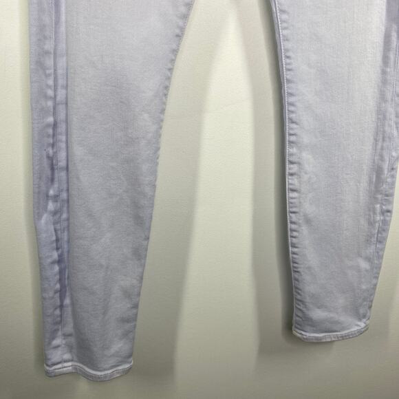 Vince Lilac Pale Purple Blue Ankle Cotton Blend Skinny Jeans Women's Size 28 - Picture 4 of 11